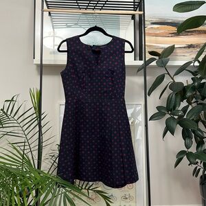 Lovely sheath dress with contrasting zipper